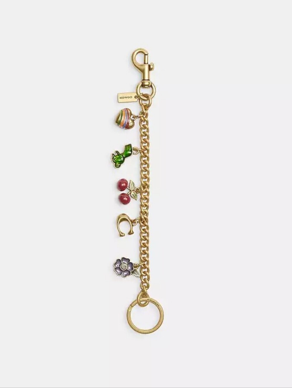 COACH Motif Chain Bag Charm